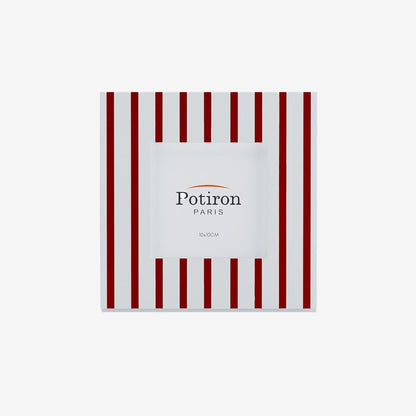 Cadre photo design à rayures rouges, Valencia Potiron Paris