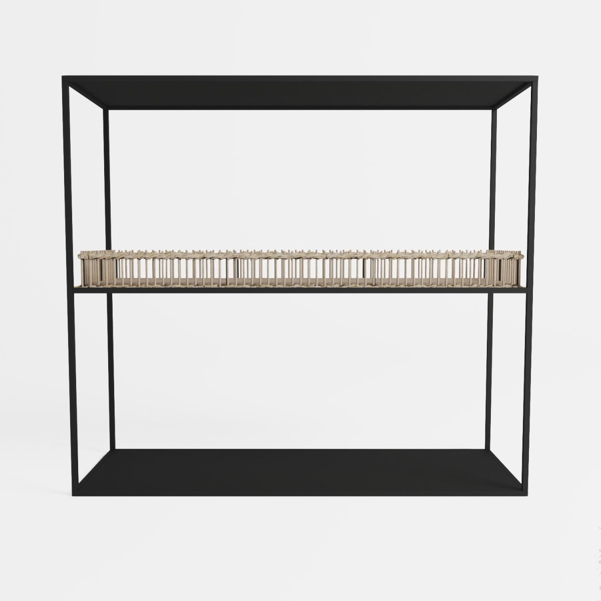 Console en métal et bambou