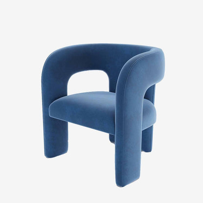 Fauteuil de salon en velours bleu - Potiron Paris, la satisfaction des assises design et confortable pas chères