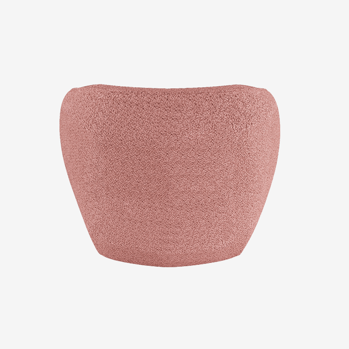 Fauteuil design bouclé rose - Potiron Paris, déco et meuble contemporain design pas cher