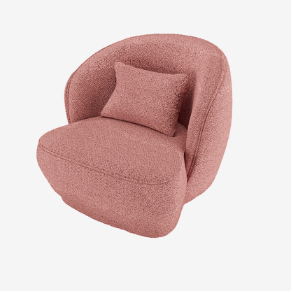 Le design d'un fauteuil bouclé rose est idéal pour relooker un salon ou une chambre - Potiron Paris, déco et meuble contemporain design pas cher