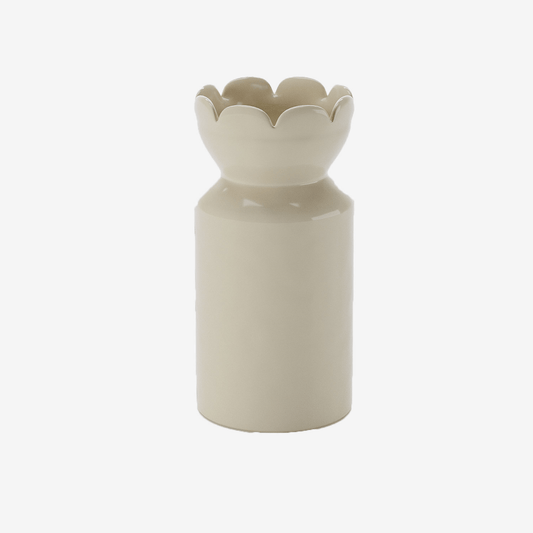 Potiron Paris, ameublement design pas cher et déco tendance - Grand vase col tulipe Rivoli, céramique crème