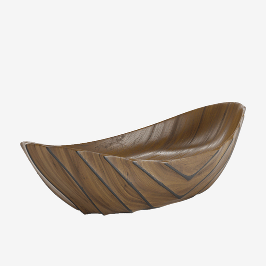 Offrez-vous une salle a manger moderne chic avec la coupe décorative design effet bois Pompéi