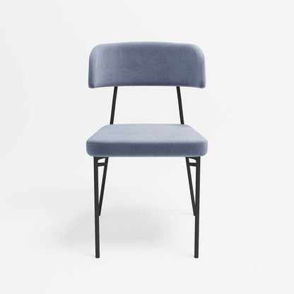 Lot de 2 chaises Clyde - Bleu Perle Potiron Paris