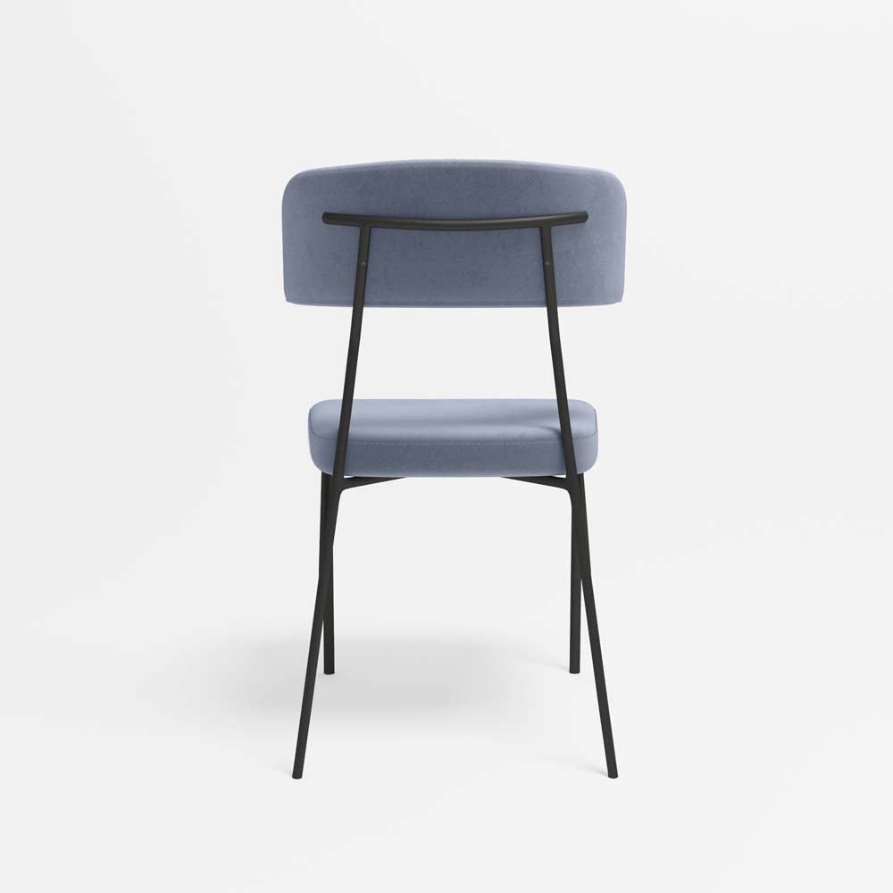 Lot de 2 chaises Clyde - Bleu Perle Potiron Paris