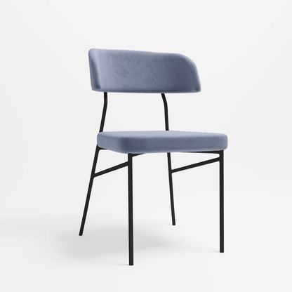 Lot de 2 chaises Clyde - Bleu Perle Potiron Paris