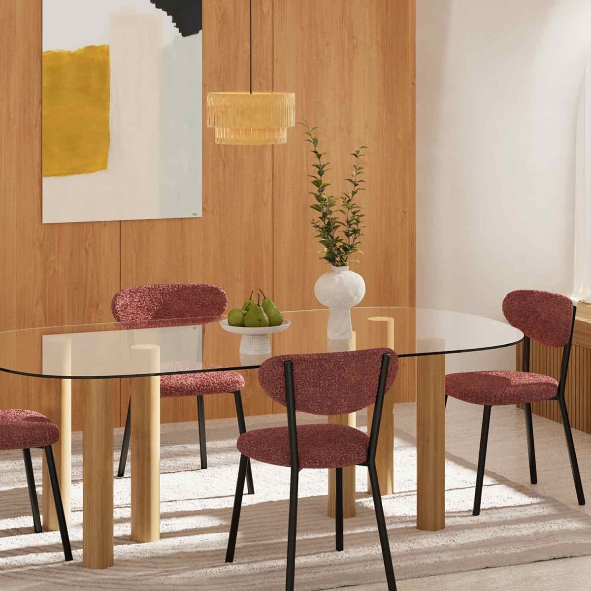 Lot de 2 chaises de salle à manger confortables pour le dos - Potiron Paris, la décoration intérieur moderne haute en couleurs