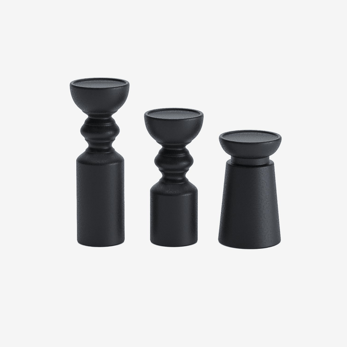 Lot 3 Bougeoirs Bois Manguier Noir Rustique Bougeoirs Bois Manguier SAMHITA Lot 3 - Décoration Rustique Noire Centre Table Centre De Table Décoration Lot 3 Bougeoirs Bois Manguier Noir Rustique Bougeoirs Bois Manguier SAMHITA Lot 3 - Décoration Rustique Noire Centre Table Centre De Table Décoration