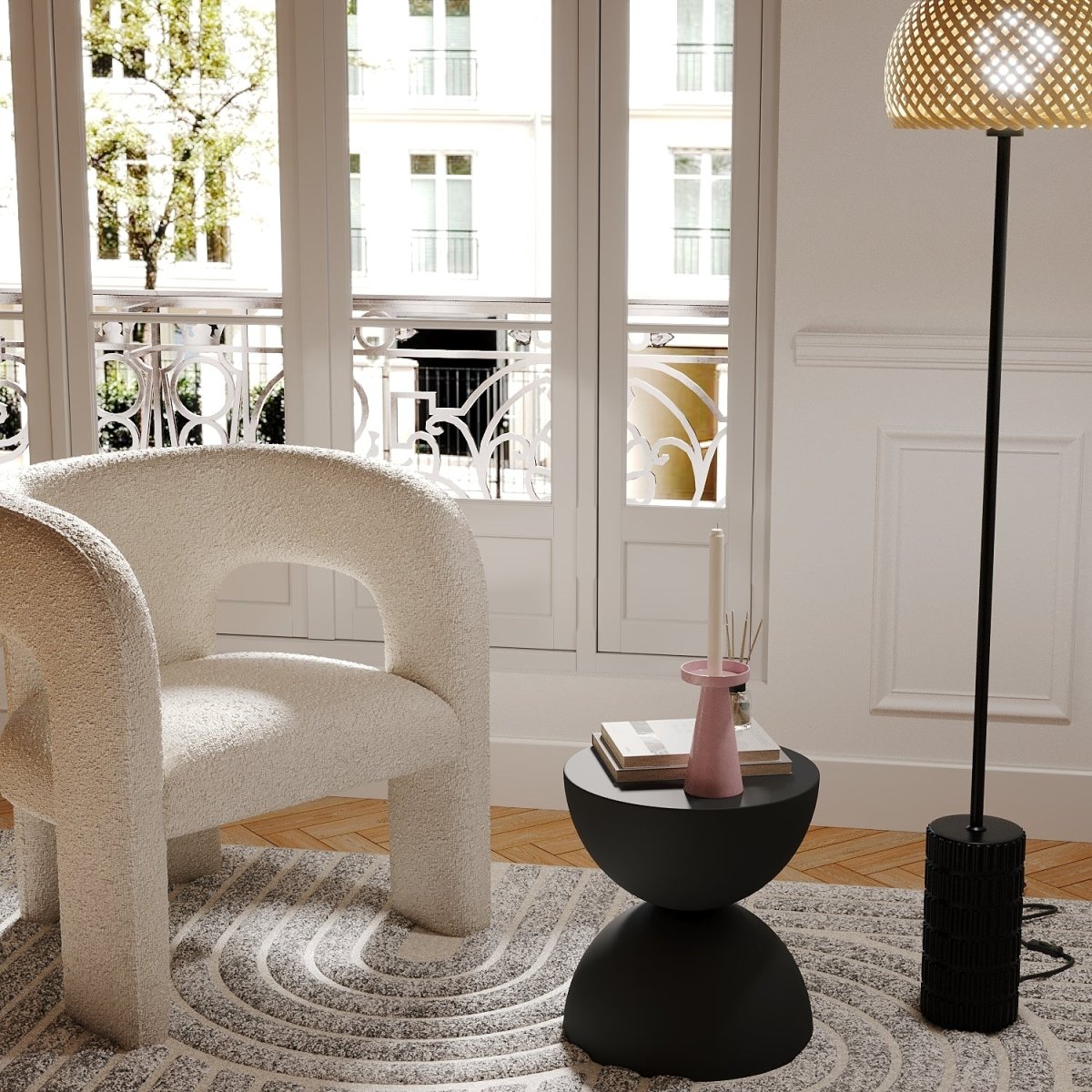Collection décoration intérieur moderne :petite table basse design, table à café moderne et chic couleur noir- Potiron Paris, site meuble et déco pas cher