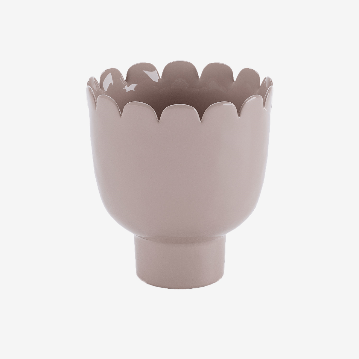Petit vase rose ou cache-pot design en céramique